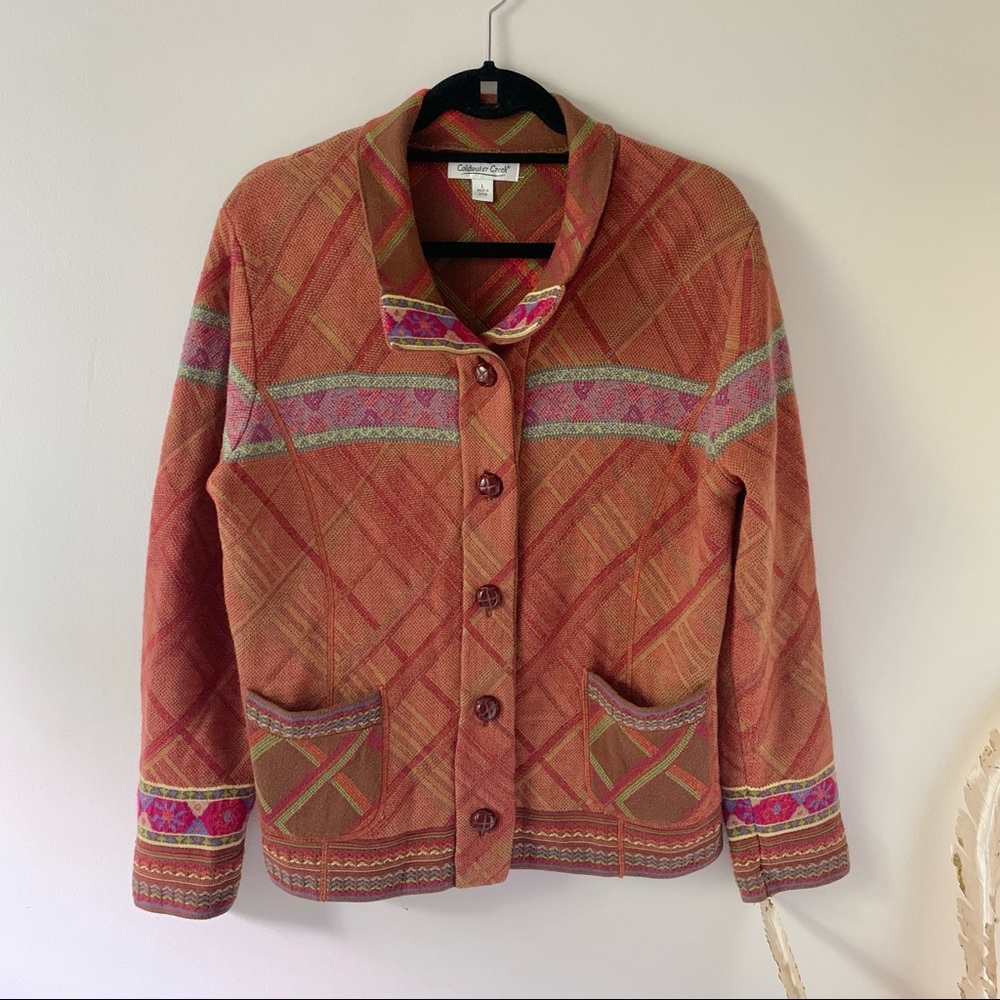 Coldwater Creek Patchwork Sweater - image 1